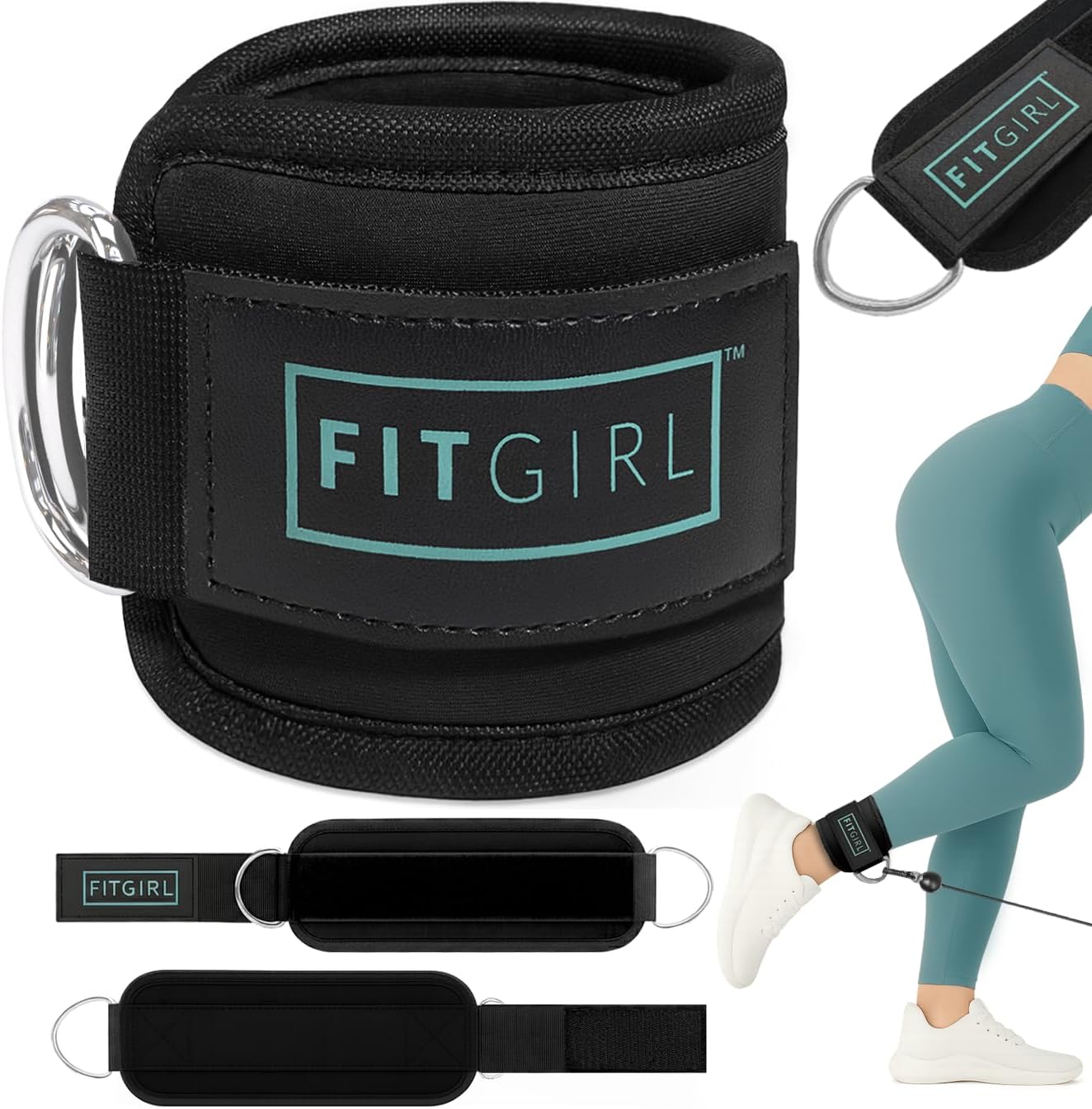 Fitgril Ankle Straps for Cable Machines