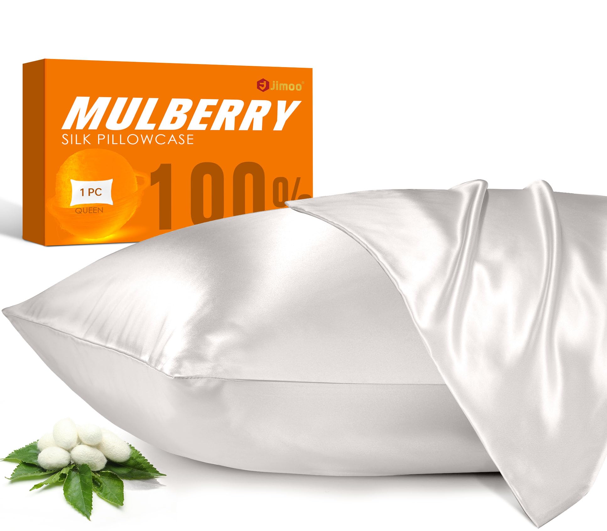 J JIMOO Silk Pillowcase