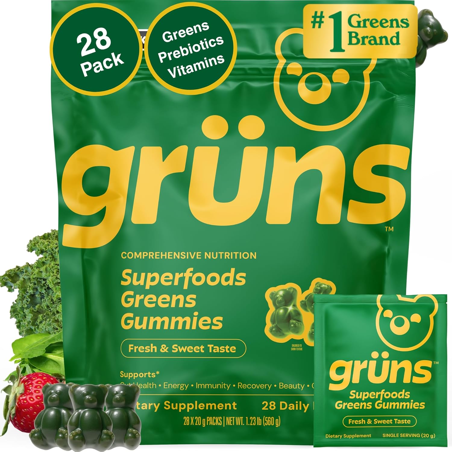 Gruns Adult Super Greens Gummies